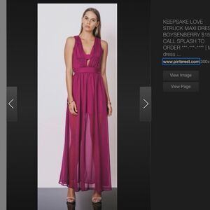 Keepsake the Label Sheer Illusion Skirt Maxi Dress